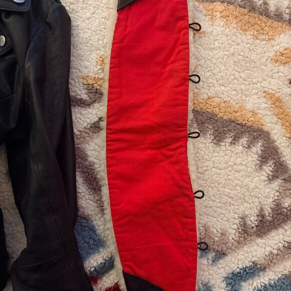 Rag & Bone Mackenzie Leather Biker Jacket Shearling Collar - Picture 5 of 13